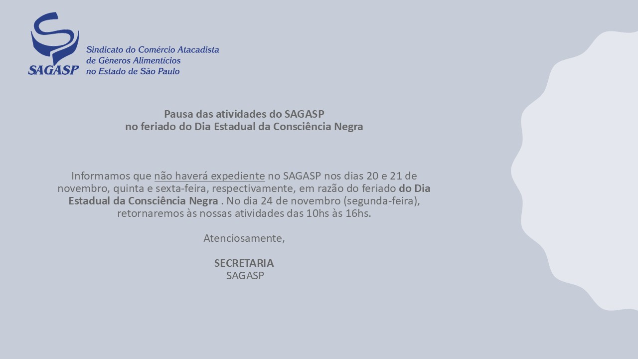 COMUNICADO FERIADO 20/NOVEMBRO